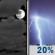 Thursday Night: Mostly Cloudy then Chance Showers And Thunderstorms